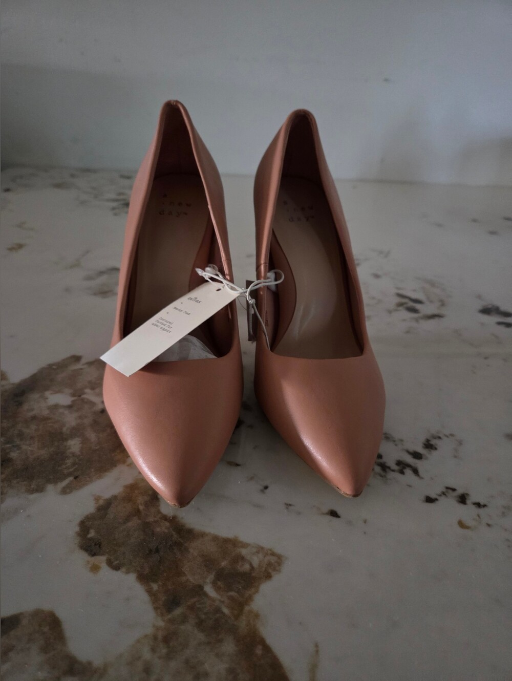 Pointed-Toe Womenโs Pumps in Dusty Rose